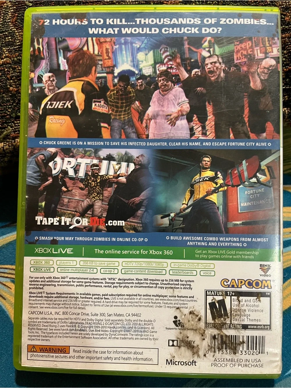 Dead Rising 2 (Xbox 360) - Green Case